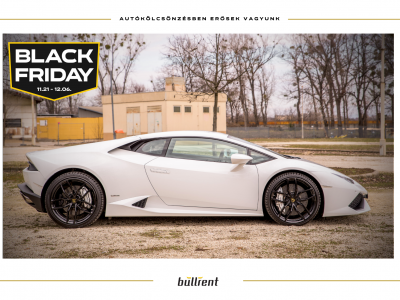 Black Friday Lamborghini Huracan LP610-4 élményvezetés autóbérlés bullrent