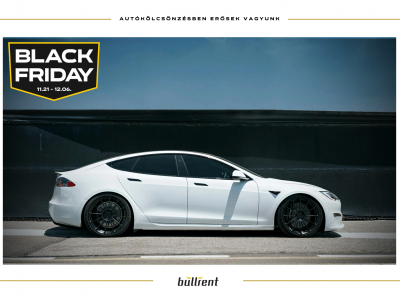 Black Friday Tesla Model S P85+ Bérelhető Rental car bullrent autóbérlés