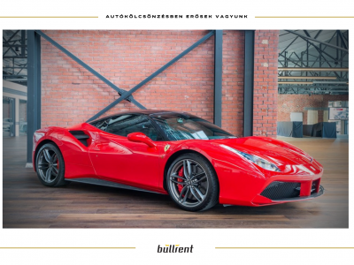 Ferrari 488 GTB Bullrent autókölcsönzés autóbérlés napi bérlés tartós bérlés élményvezetés