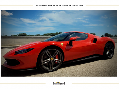 Ferrari 296 GTB Bullrent autókölcsönzés autóbérlés napi bérlés tartós bérlés élményvezetés