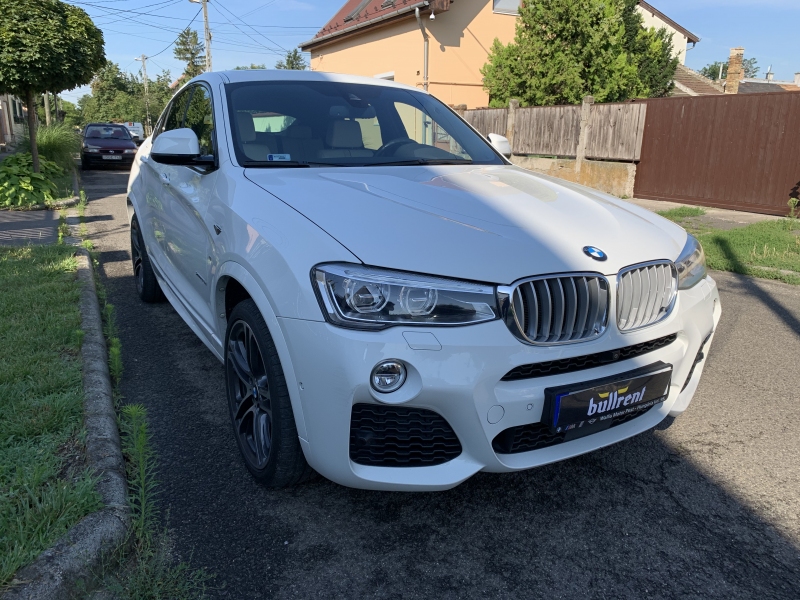 BMW X4 20D M packet bérlés autóbérlés bullrent